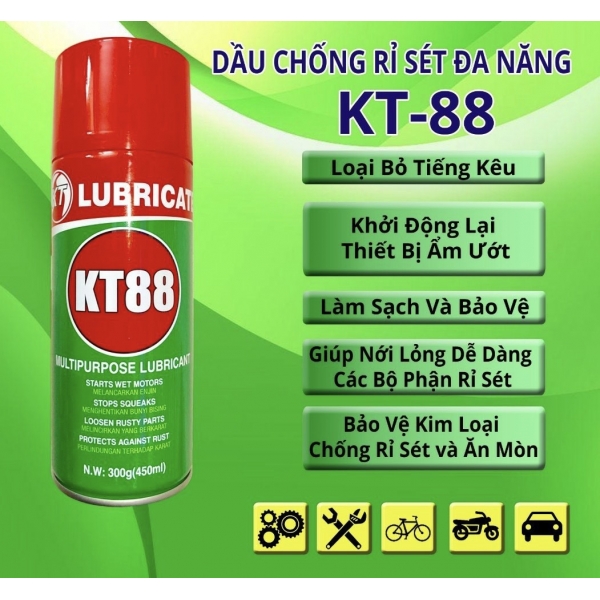 DẦU CHỐNG RỈ SÉT ĐA NĂNG KT88